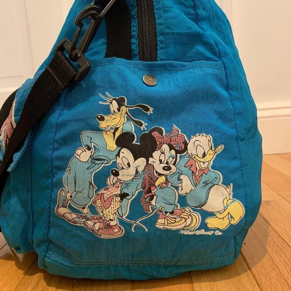 Vintage Disney Micky Mouse Duffle Bag Travel Bag